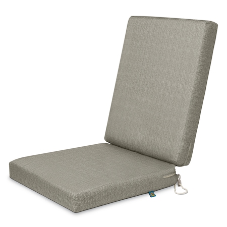 Classic Accessories Weekend 44" x 20" x 3" Dining Chair Cushions, Moon Rock CMRCH44203